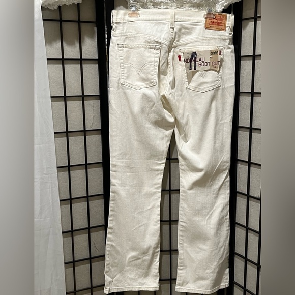 Levi's CREAM Nouveau Boot Cut  515 Jeans, LOW RISE, SLIM FIT, WOMEN SIZE 10 L=M - Picture 7 of 12